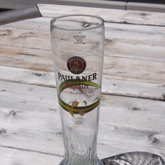 2014 Paulaner Beer Glass Weissbier Germany 2014 Soccer Brazil Cup LOT of… - Picture 6 of 7